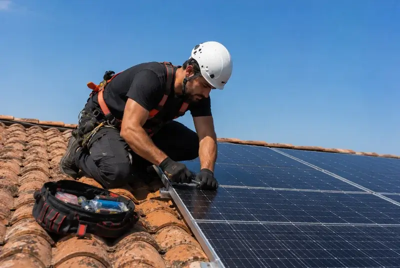 Maintenance et monitoring de panneaux solaires à Saint-Mars-du-Désert